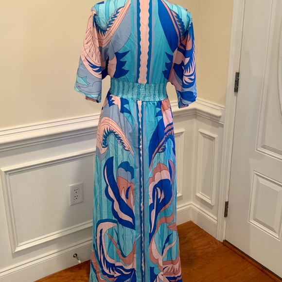 Casual Print Long Maxi Dress - Picture 3 of 4